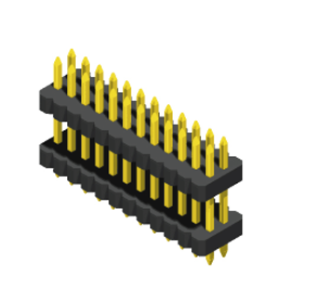 Pin Header 1mm 2 Row  H=1.0，1.5mm  Stack Straight Type 